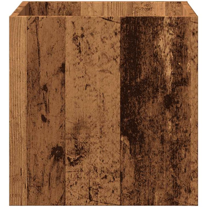 Planteringslåda gammalt trä 40x40x40 cm konstruerat trä vidaXL – bild 4