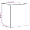 Planteringslåda gammalt trä 40x40x40 cm konstruerat trä vidaXL – miniatyr 9