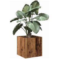 Planteringslåda gammalt trä 40x40x40 cm konstruerat trä vidaXL