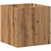 Planteringslåda hantverksmässig ek 40x40x40 cm konstruerat trä vidaXL – miniatyr 2