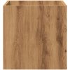 Planteringslåda hantverksmässig ek 40x40x40 cm konstruerat trä vidaXL – miniatyr 4