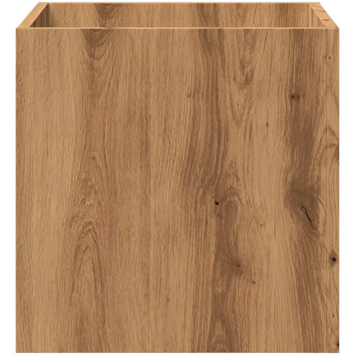 Planteringslåda hantverksmässig ek 40x40x40 cm konstruerat trä vidaXL – bild 4