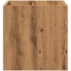 Planteringslåda hantverksmässig ek 40x40x40 cm konstruerat trä vidaXL – miniatyr 5