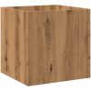 Planteringslåda hantverksmässig ek 40x40x40 cm konstruerat trä vidaXL – miniatyr 6