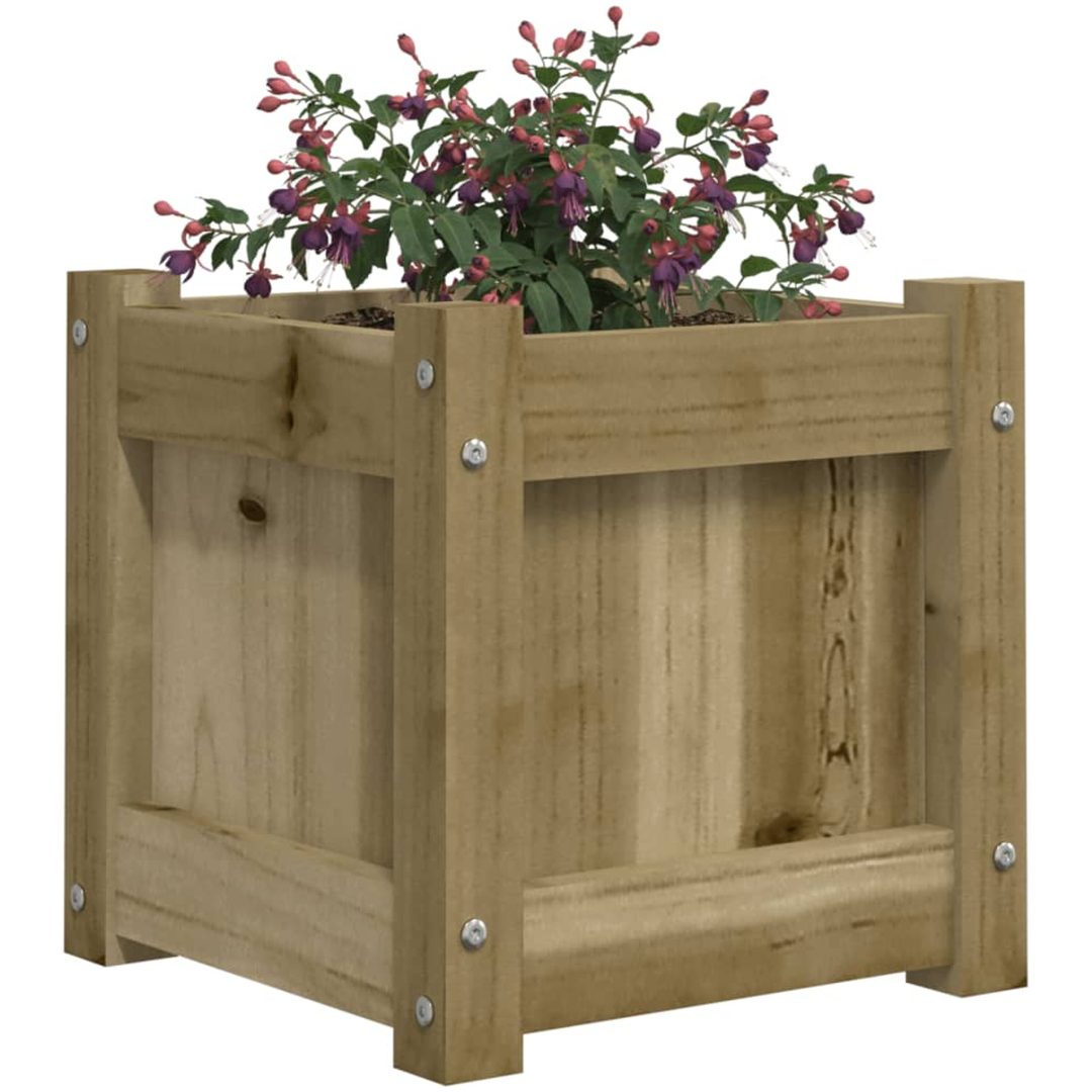 Planteringslådor 2 st impregnerad furu vidaXL – bild 4