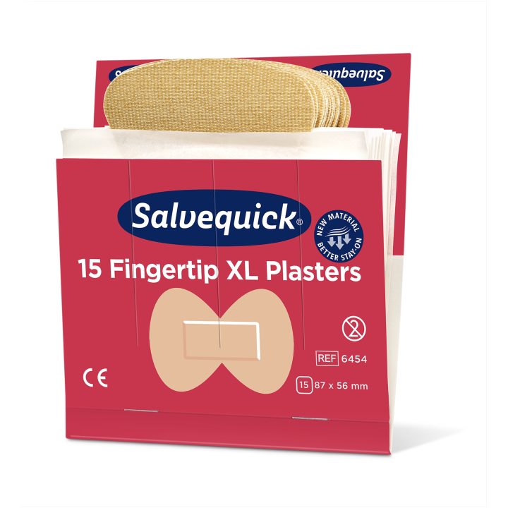 Plåster och sårtvätt Fingertopp Textil Beige Cederroth – bild 2