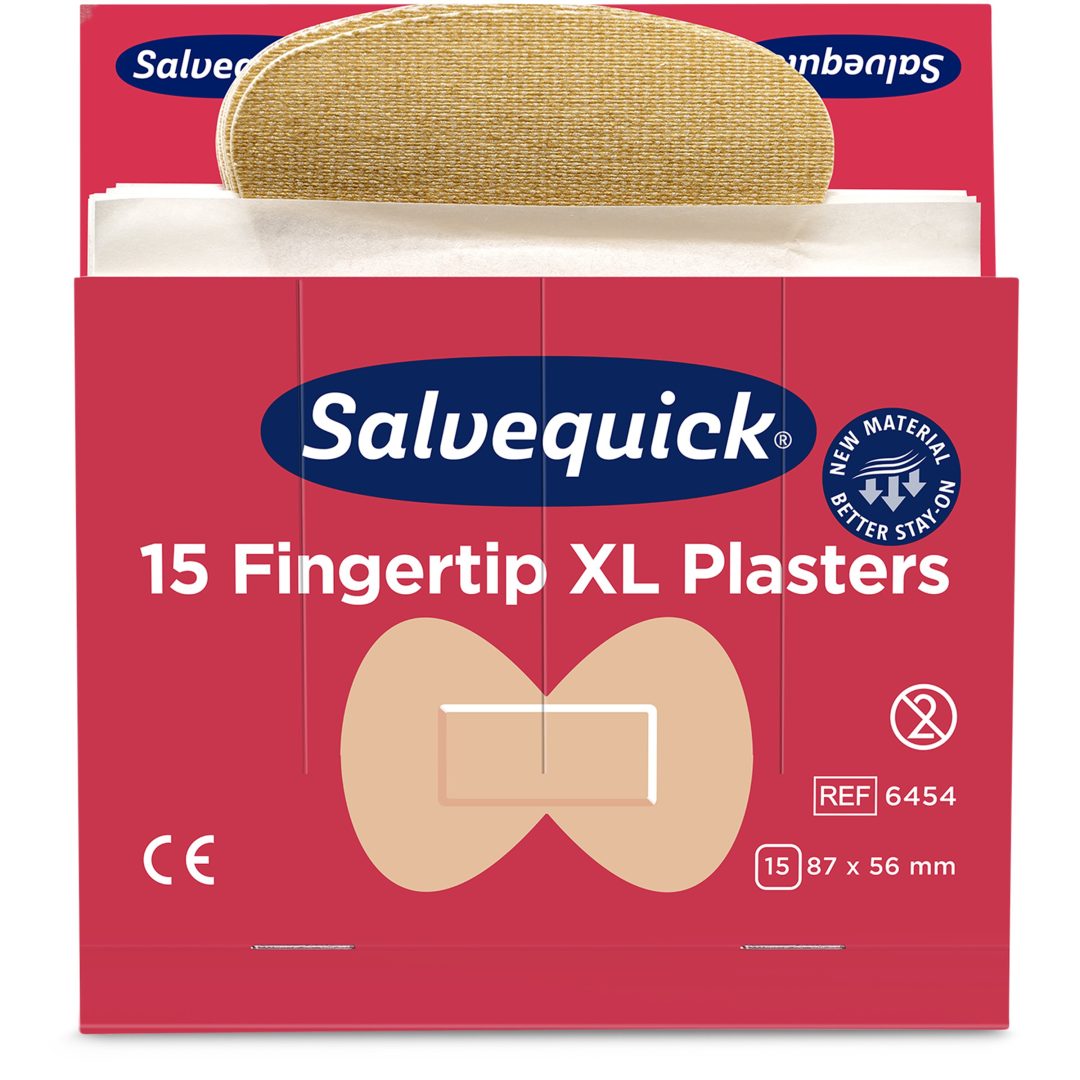 Plåster och sårtvätt Fingertopp Textil Beige Cederroth