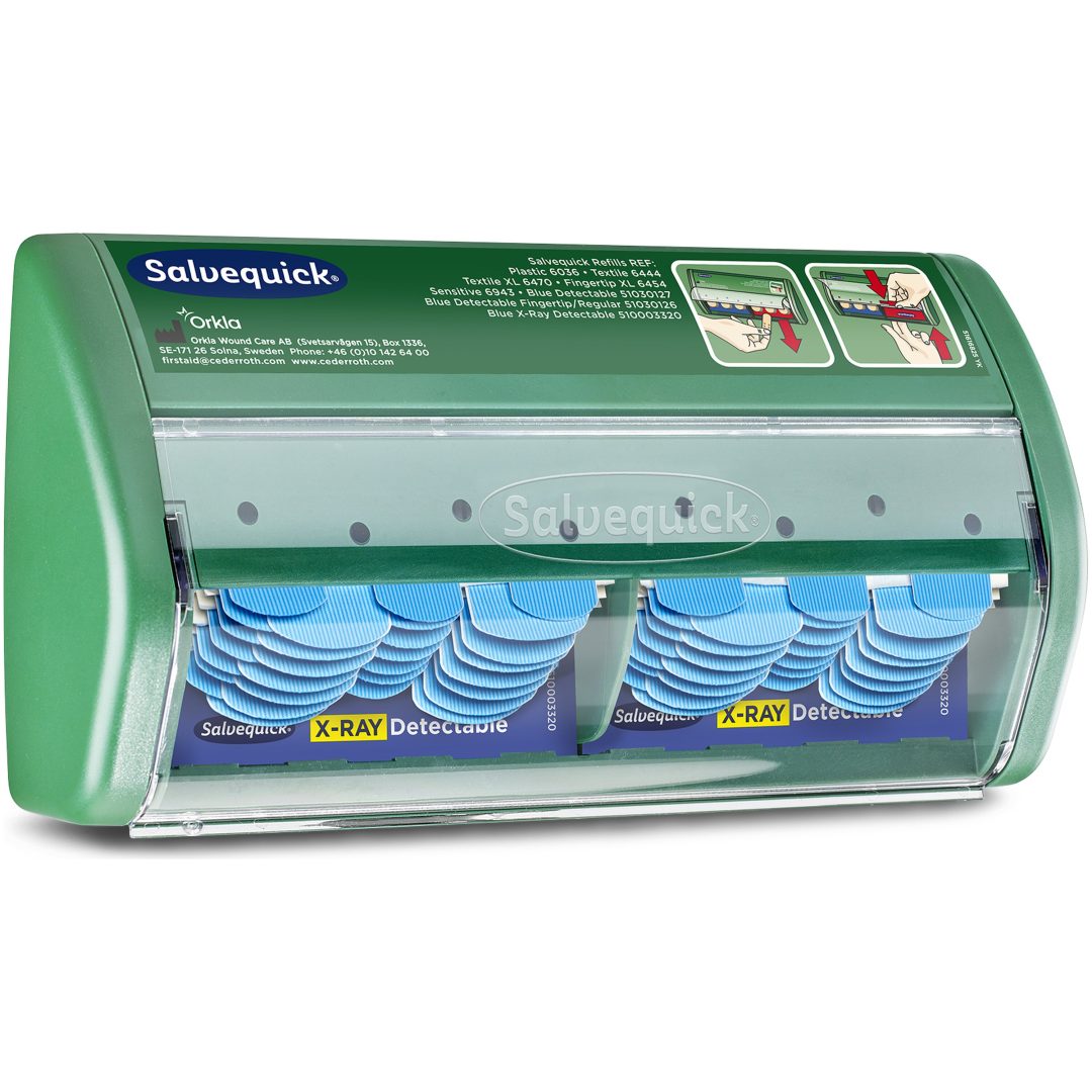 Plåsterdispenser Röntgenavläsbara Blå Cederroth – bild 2