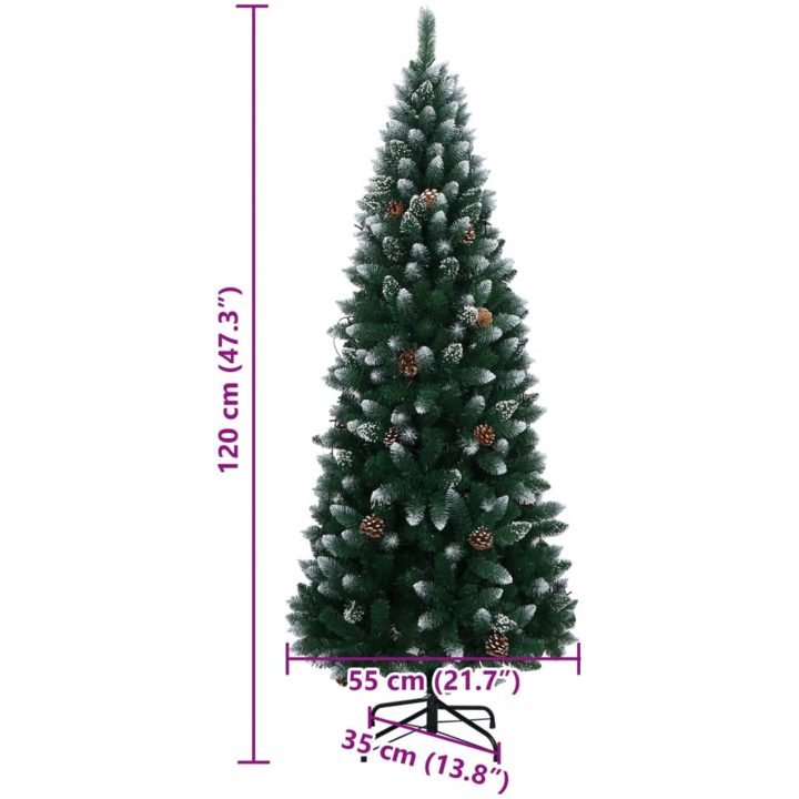 Plastgran 150 LEDs vidaXL 120 cm – bild 12