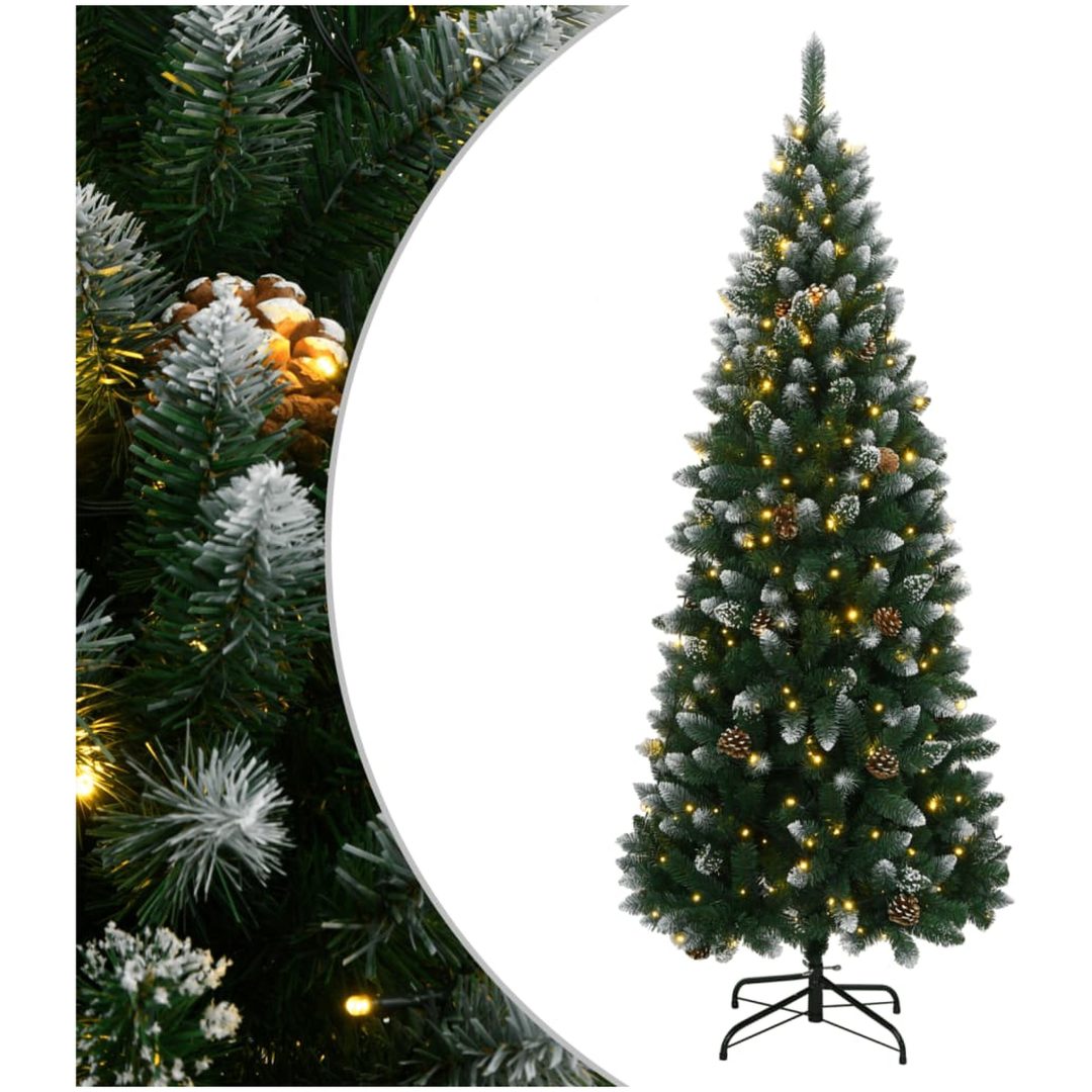 Plastgran 150 LEDs vidaXL 120 cm