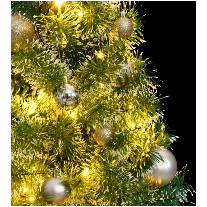 Plastgran 150 LEDs&kulor&snö vidaXL 150 cm – bild 3