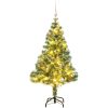 Plastgran 150 LEDs&kulor&snö vidaXL 150 cm – miniatyr 1