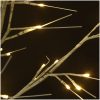 Plastgran 200 LED pil varmvitt ljus inomhus/utomhus vidaXL 2.2 m – miniatyr 4