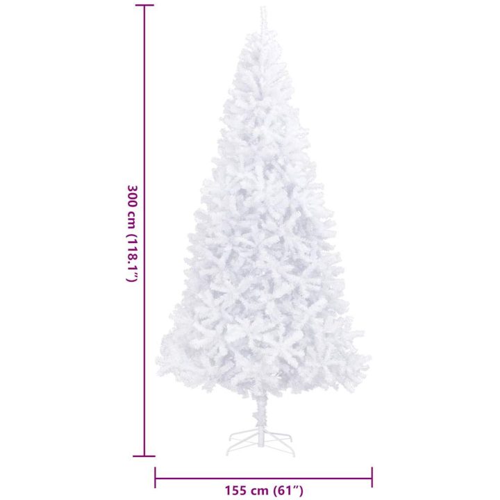 Plastgran 300 cm vit vidaXL 300 x 155 cm – bild 8