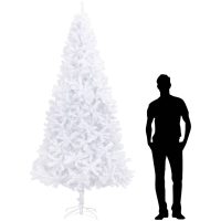 Plastgran 300 cm vit vidaXL