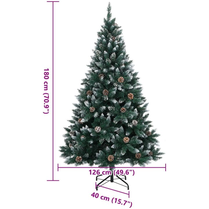 Plastgran 300 LEDs vidaXL 180 cm – bild 12