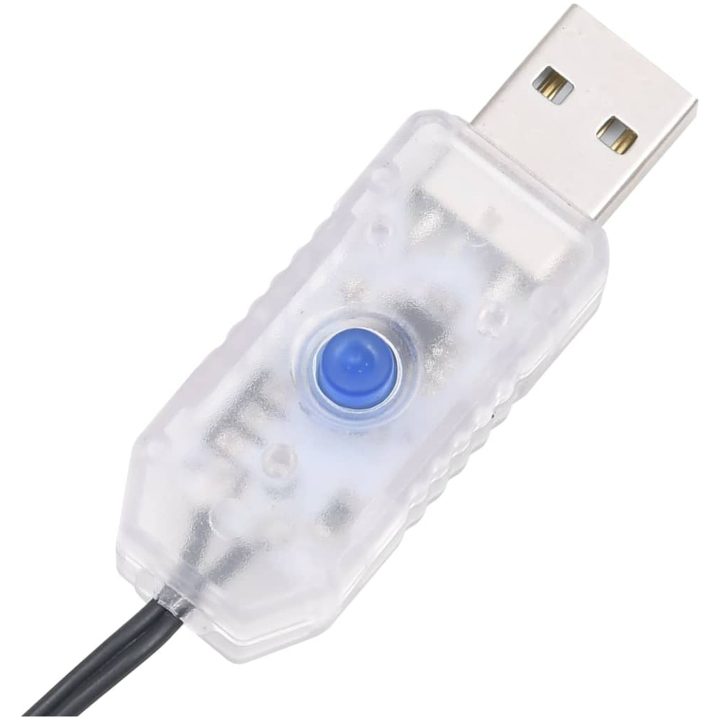 Plastgran 300 LEDs vidaXL 180 cm – bild 6