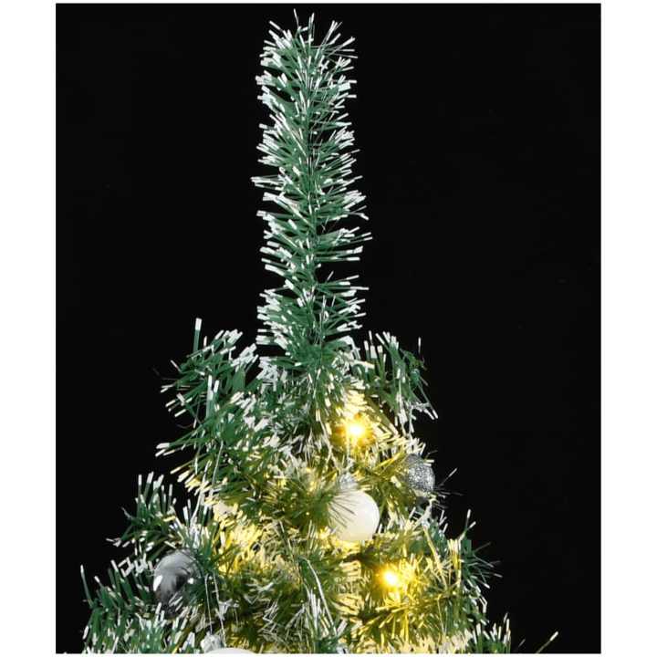Plastgran 300 LEDs&kulor&snö vidaXL 180 cm – bild 2