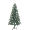 Plastgran 300 LEDs&kulor&snö vidaXL 180 cm – miniatyr 4
