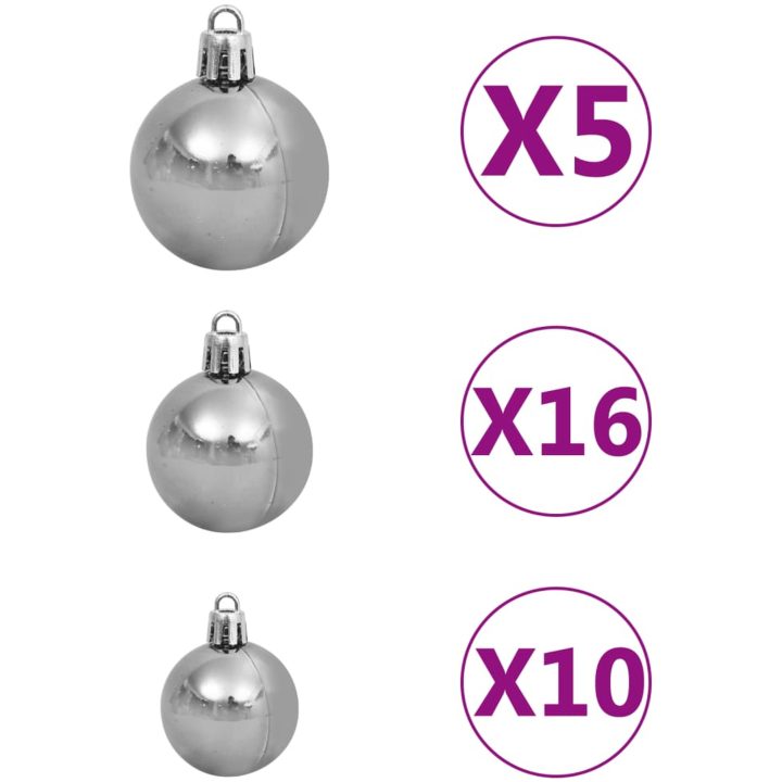 Plastgran 300 LEDs&kulor&snö vidaXL 180 cm – bild 9