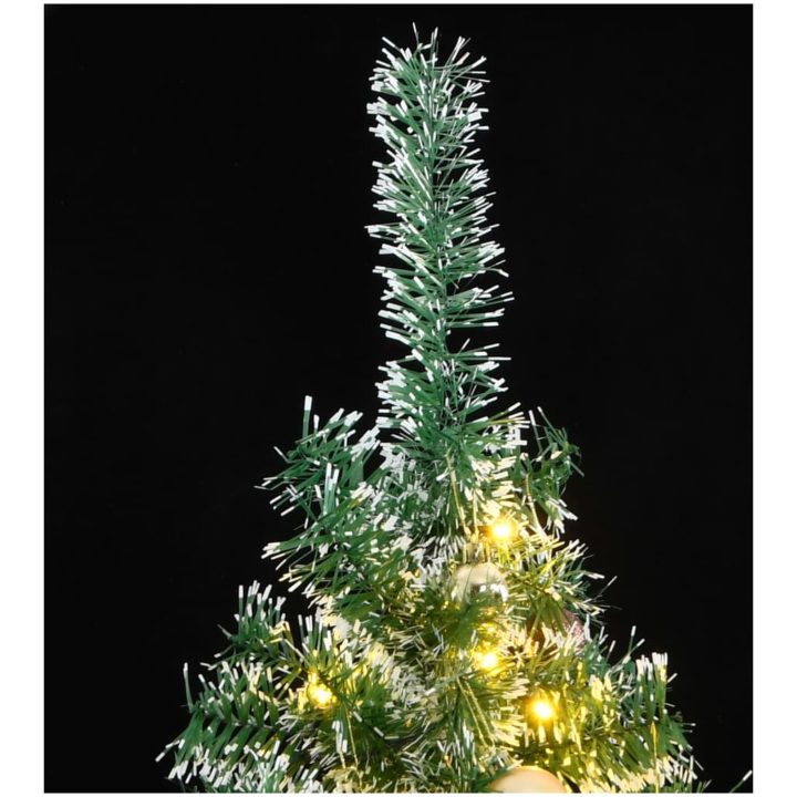 Plastgran 300 LEDs&kulor&snö vidaXL 210 cm – bild 2