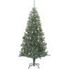 Plastgran 300 LEDs&kulor&snö vidaXL 210 cm – miniatyr 4