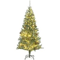 Plastgran 300 LEDs&kulor&snö vidaXL
