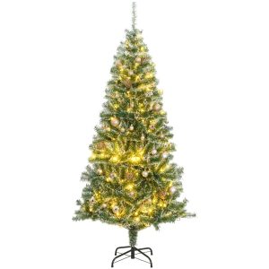 Plastgran 300 LEDs&kulor&snö vidaXL