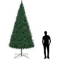 Plastgran 400 cm grön vidaXL
