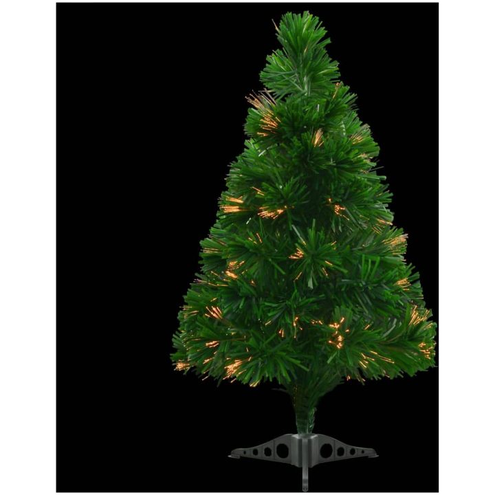 Plastgran fiberoptik 64 cm grön vidaXL 64 x 33 cm – bild 5