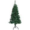 Plastgran för hörn grön 150 cm PVC vidaXL 150 x 55 cm – miniatyr 2