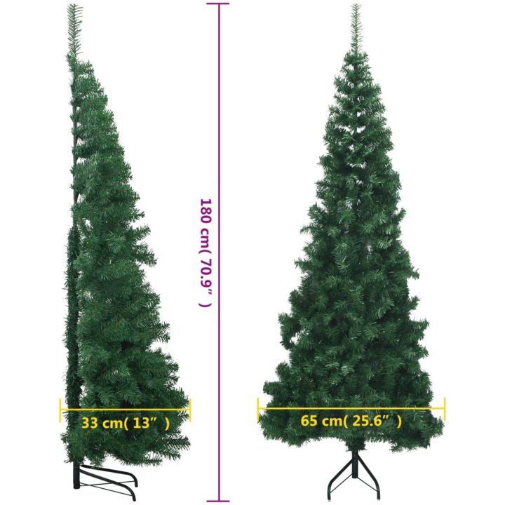 Plastgran för hörn grön 180 cm PVC vidaXL 180 x 65 cm – bild 8