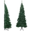 Plastgran för hörn grön 180 cm PVC vidaXL 180 x 65 cm – miniatyr 1
