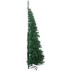 Plastgran för hörn grön 240 cm PVC vidaXL 240 x 85 cm – miniatyr 3