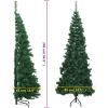 Plastgran för hörn grön 240 cm PVC vidaXL 240 x 85 cm – miniatyr 8