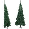 Plastgran för hörn grön 240 cm PVC vidaXL 240 x 85 cm – miniatyr 1