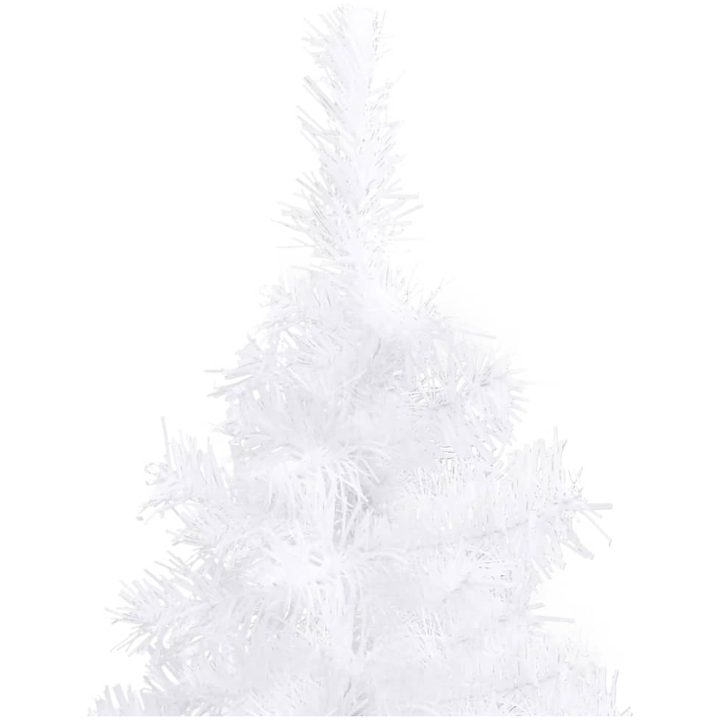 Plastgran för hörn vit 120 cm PVC vidaXL 120 x 45 cm – bild 6