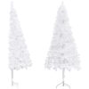 Plastgran för hörn vit 240 cm PVC vidaXL 240 x 85 cm – miniatyr 2
