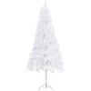 Plastgran för hörn vit 240 cm PVC vidaXL 240 x 85 cm – miniatyr 3