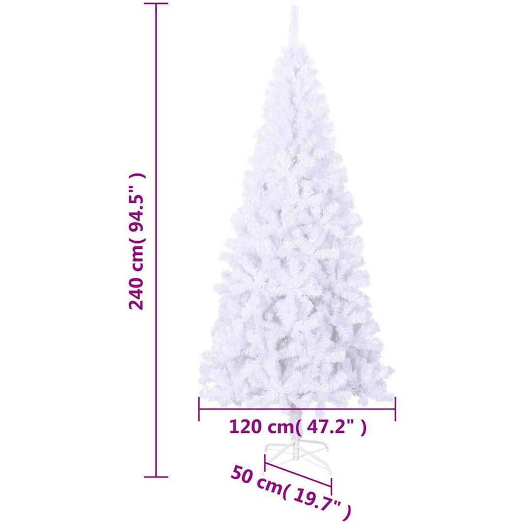 Plastgran L 240 cm vit vidaXL 240 x 120 cm – bild 6