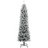 Plastgran med 150 LEDs och snö vidaXL 120 cm – miniatyr 3
