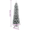 Plastgran med 300 LEDs och snö vidaXL 180 cm – miniatyr 12