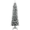 Plastgran med 300 LEDs och snö vidaXL 180 cm – miniatyr 3