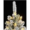 Plastgran med 300 LEDs och snö vidaXL 180 cm – miniatyr 6