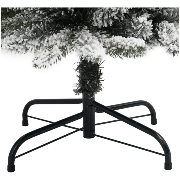 Plastgran med 300 LEDs och snö vidaXL 180 cm – bild 8