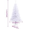 Plastgran med fot 120 cm 230 grenar vidaXL 120 x 65 cm – miniatyr 6