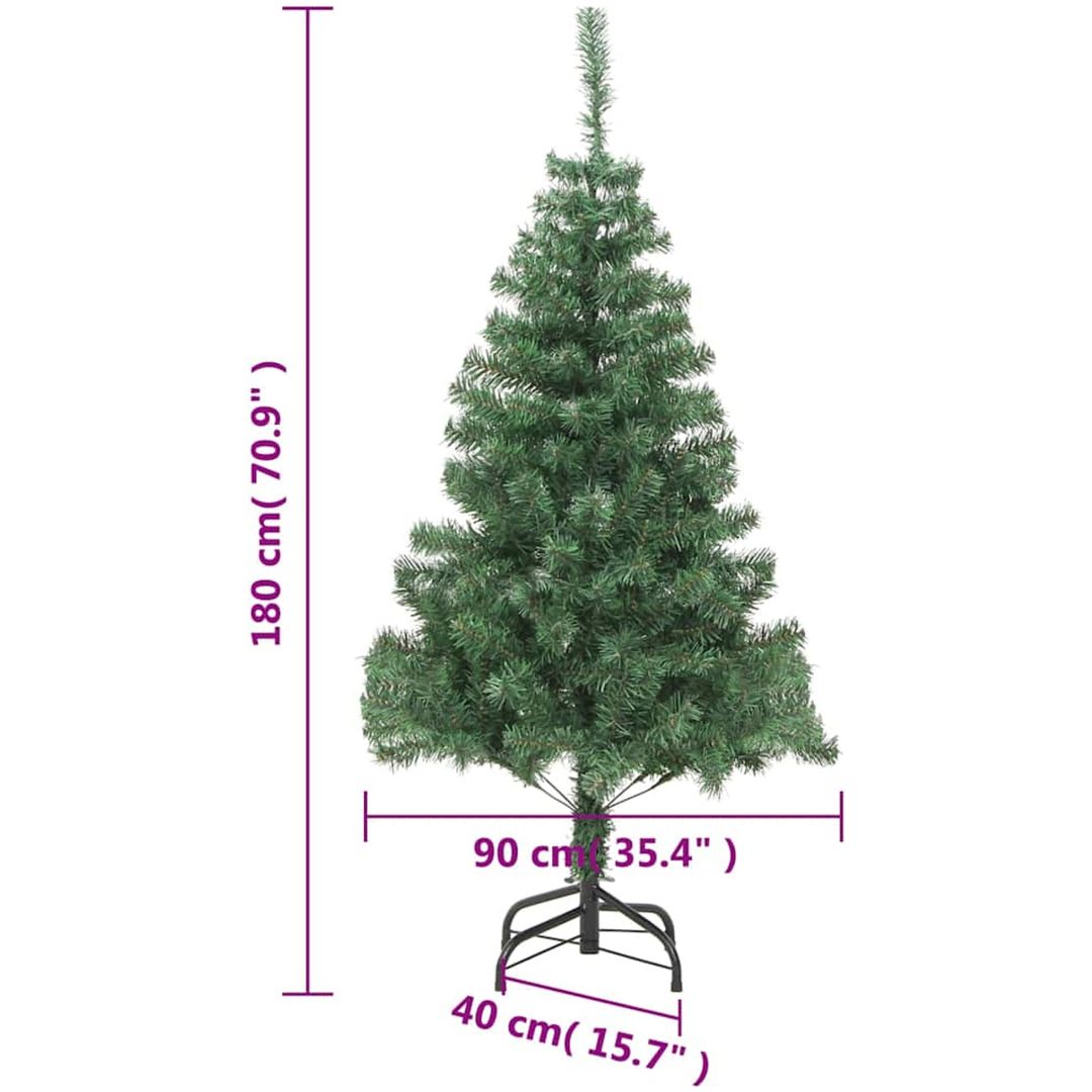 Plastgran med fot 180 cm 564 grenar vidaXL 180 x 90 cm – bild 7
