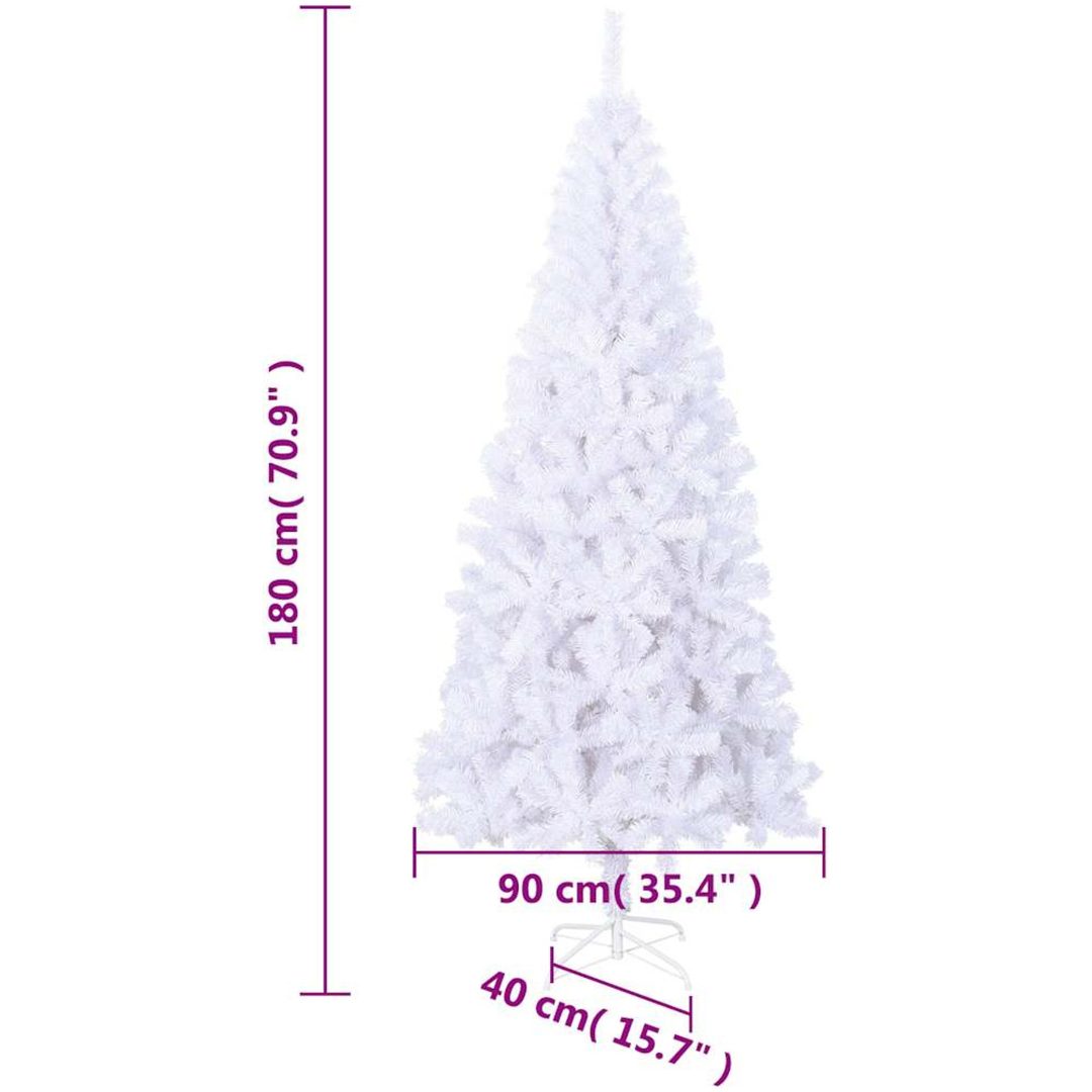 Plastgran med fot 180 cm 620 grenar vidaXL 180 x 90 cm – bild 6
