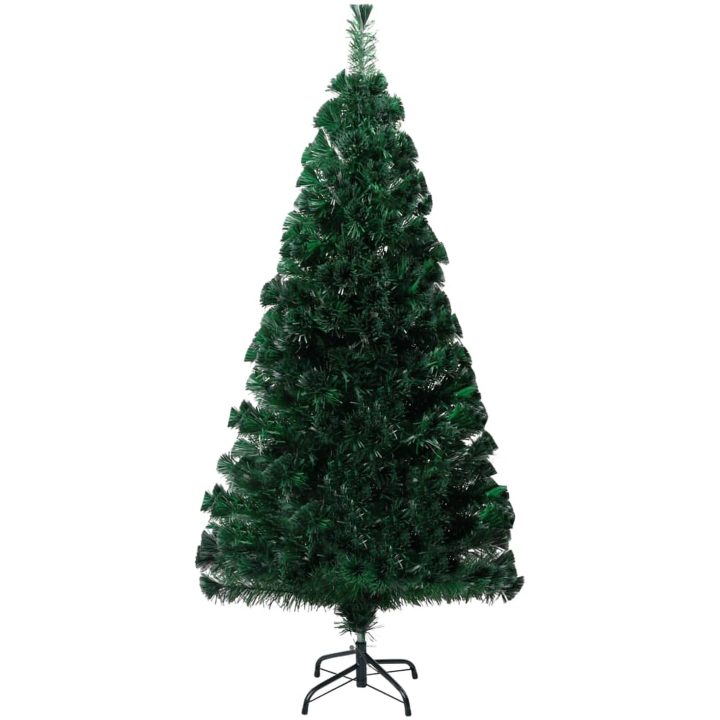 Plastgran med fot grön 120 cm fiberoptik vidaXL 120 x 60 cm – bild 4
