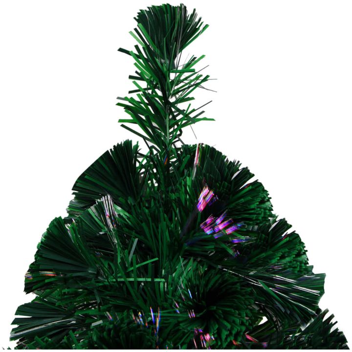 Plastgran med fot grön 210 cm fiberoptik vidaXL 210 x 90 cm – bild 6